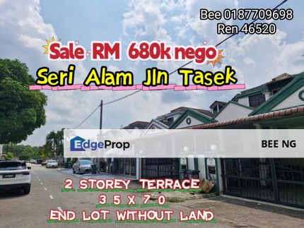 Seri Alam Masai @ Jalan Tasek End Lot 35x70 2 Storey Full Extend , Johor, Johor Bahru