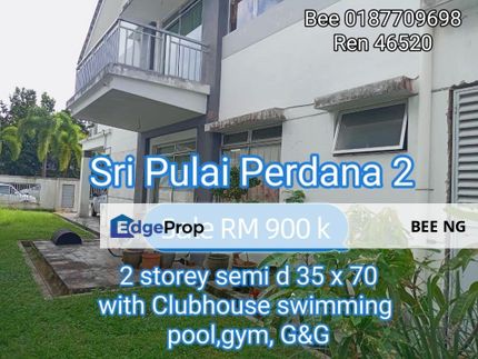 Sri Pulai Perdana 2 , 2 Storey Semi D G&G With Clubhouse 35x70 , Johor, Johor Bahru