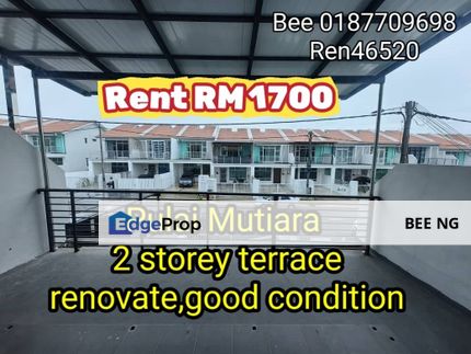 Taman Pulai Mutiara Kangkar Pulai Iskandar Puteri 2 Storey Terrace renovate for rent , Johor, Kangkar Pulai