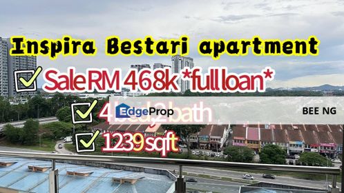 D'Inspire Residence @ Nusa Bestari AAA Best Deal Extra Large 4bed Mid Floor LOWER PRICE, Johor, Skudai