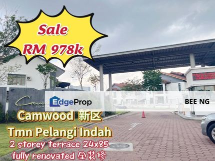 Taman Pelangi Indah Camwood Ulu Tiram 2 storey terrace 24x85 Patial Furnished Fully Renovated 200k , Johor, Ulu Tiram