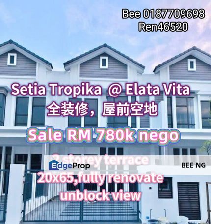 Setia Tropika @ Elata Vita 2 Storey Terrace Renovated , Unblock , Johor, Setia Tropika