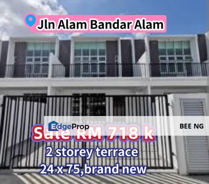 Bandar Alam Jalan Alam nearby bandar alam 2 storey 24x75 brand new , Johor, Masai