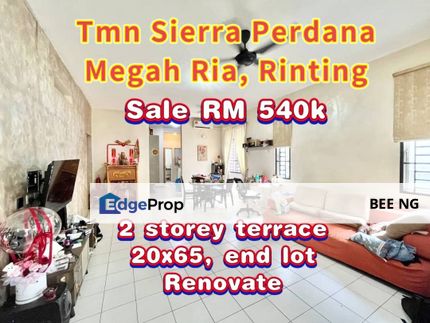 Taman Sierra Perdana Masai Megah Ria ,Permas Jaya,Rinting 2 Storey Terrace END LOT Nice Renovate , Johor, Masai