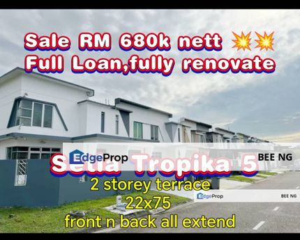 Setia Tropika 5 Dictyo Enzo 2 Storey Premium Unit Fully Entent Full Loan Lowest   , Johor, Setia Tropika