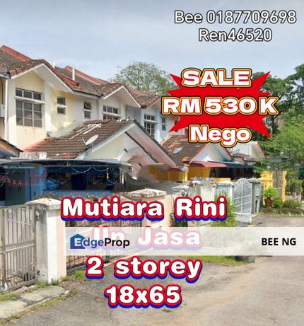 Taman Mutiara Rini @ Jalan Jasa 2 Storey terrace 18x65 nego house for sale , Johor, Skudai