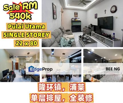 Taman Pulai Utama Single Storey Fully Renovated 22x80 - house for sale , Johor, Skudai