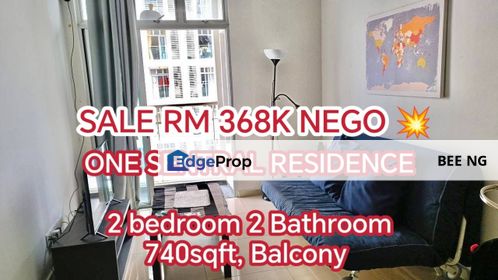 One Sentral @ Nusa Sentral Horizon Hill 2bedroom with balcony Full Loan High Floor, Johor, Nusajaya