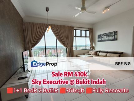 Sky Executive Suites @ Bukit Indah Lotus 1+1 bed 751sqft lowest market price Fully Renovate , Johor, Johor Bahru