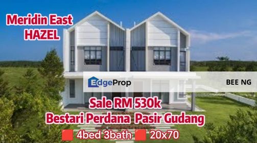 Meridin East Hazel @ Bestari Perdana @ Pasir Gudang 2 Storey Terrace 20x70 Lowest Market Price , Johor, Pasir Gudang