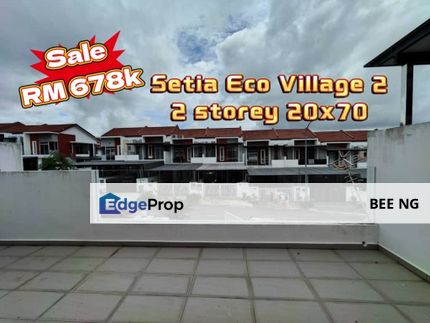 Setia Eco Village 2 Gelang Patah 2 storey terrace 20x70 Full Loan , Johor, Gelang Patah