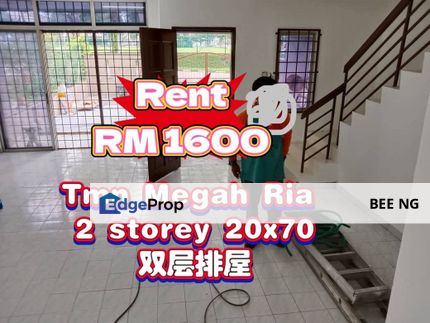 Taman Megah Ria Masai 2 storey terrace - for rent , Johor, Masai