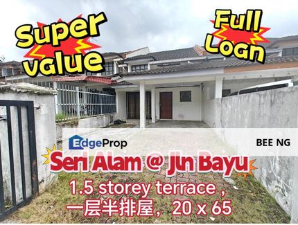 Bandar Seri Alam Masai Jalan Bayu FULL LOAN Cash Out 1.5 Storey Terrace Extend Wet Kitchen, Johor, Masai