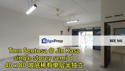 Taman Sentosa @ Jalan Kasa Single Storey Semi D 40x80 Hot Location , Johor, Johor Bahru