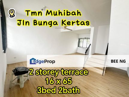 Taman Muhibah Jalan Bunga Kertas 2 storey terrace Full Loan , Johor, Kulai