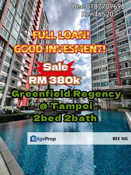 Greenfield Regency @ Tampoi Full Loan 2bed fully furnished , Johor, Tampoi