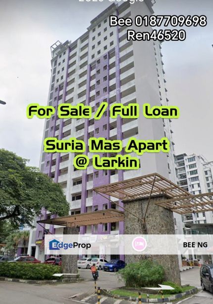 Suria Mas Apartment @ Larkin 3bed fully renovated Full Loan , Johor, Johor Bahru