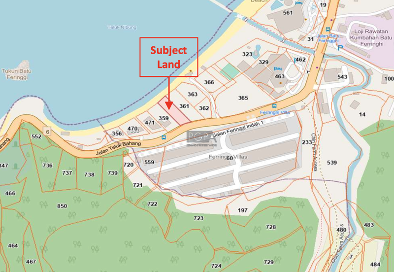 Prime Beachfront Commercial Land in Batu Ferringhi