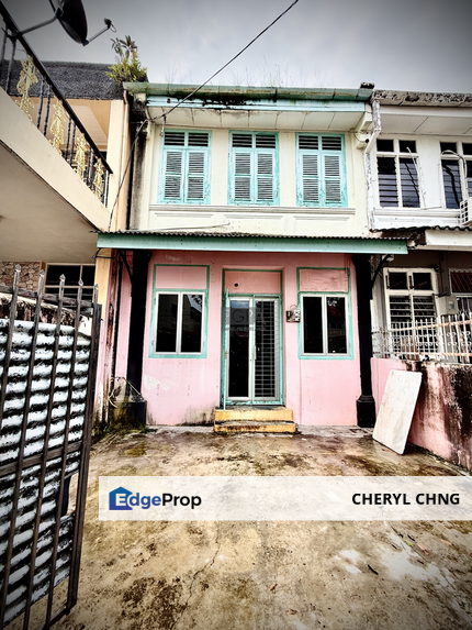Double-Storey Art Deco Terraced House on Jalan York in George Town, Penang, Georgetown