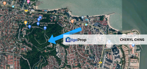 Sea-View Residential Land (Lot 3703) on Pearl Hill, Tanjung Bungah,, Penang, Tanjung Bungah