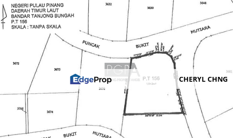 Freehold Seaview Bungalow Lot (PT 156) on Pearl Hill, Tanjung Bungah, Penang, Tanjung Bungah