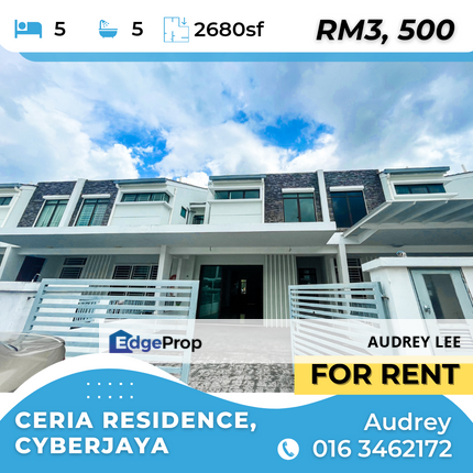 Partly furnished landed for rent! , Selangor, Cyberjaya
