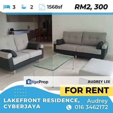 Full furnished. 3 balcony unit for rent!, Selangor, Cyberjaya