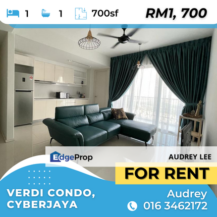 Full furnished Verdi for rent! , Selangor, Cyberjaya