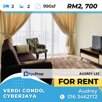 Full furnished Verdi 2 rooms for rent! , Selangor, Cyberjaya