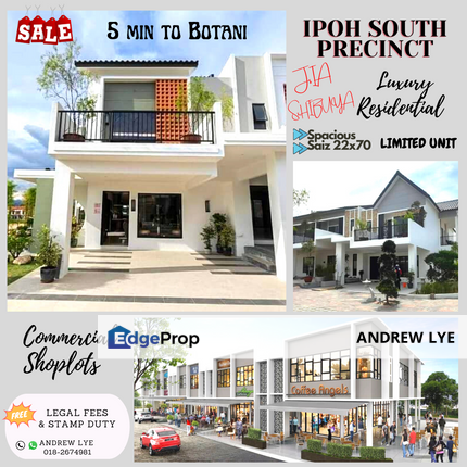 IPOH SOUTH PRECINCT @BOTANI DOUBLE STOREY SUPERLINK HOUSE FOR SALE , Perak, Ipoh