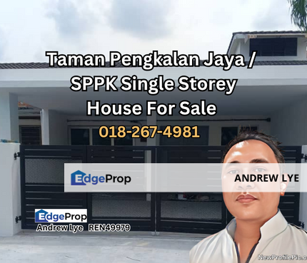 TAMAN PENGKALAN JAYA / SPPK SINGLE STOREY HOUSE FOR SALE , Perak, Ipoh