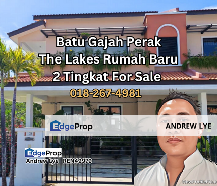 BATU GAJAH PERAK THE LAKES RUMAH BARU 2 TINGKAT UNTUK DIJUAL SAIZ (22X75) , Perak, Batu Gajah