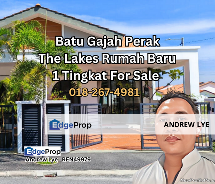 BATU GAJAH PERAK THE LAKES RUMAH BARU 1 TINGKAT UNTUK DIJUAL, Perak, Batu Gajah