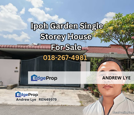 IPOH GARDEN SINGLE STOREY TERRACE HOUSE FOR SALE , Perak, Ipoh