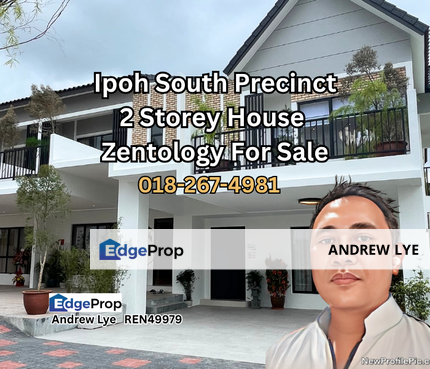 IPOH SOUTH PRECINCT ZENTOLOGY DOUBLE STOREY HOUSE FOR SALE , Perak, Ipoh