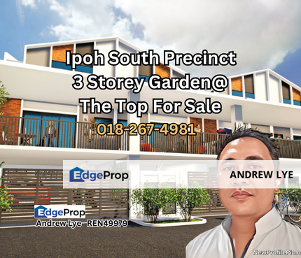 IPOH SOUTH PRECINCT GARDEN@THE TOP THREE STOREY HOUSE FOR SALE , Perak, Ipoh
