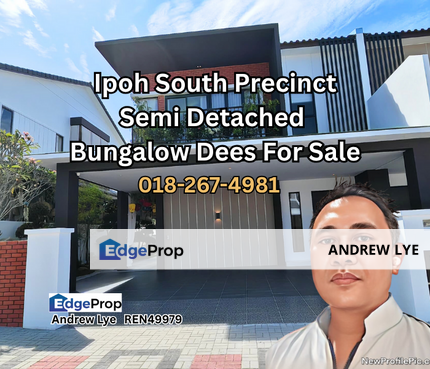 IPOH SOUTH PRECINCT BUNGALOWDEES DOUBLE STOREY SEMI DETACHED HOUSE FOR SALE , Perak, Ipoh