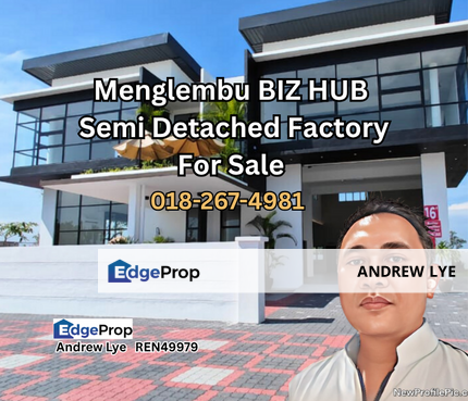 MENGLEMBU BIZ HUB SEMI DETACHED FACTORY FOR SALE , Perak, Ipoh
