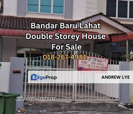 BANDAR BARU LAHAT DOUBLE STOREY HOUSE FOR SALE , Perak, Kinta