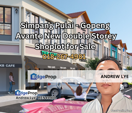 SIMPANG PULAI - GOPENG AVANTE NEW DOUBLE STOREY SHOPLOT FOR SALE , Perak, Ipoh
