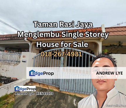 TAMAN RASI JAYA MENGLEMBU SINGLE STOREY HOUSE FOR SALE , Perak, Menglembu