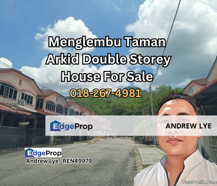 Menglembu Taman Arkid Double Storey House For Sale , Perak, Menglembu
