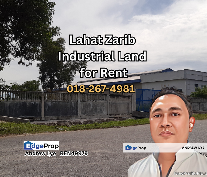 LAHAT KAWASAN PERINDUSTRIAN ZARIB INDUSTRIAL LAND FOR RENT , Perak, Lahat