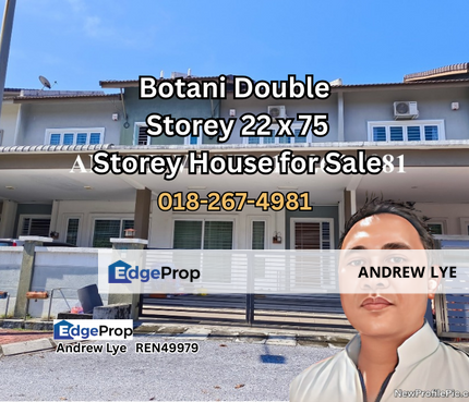 Bandar Seri Botani Double Storey House 22 x 75 For Sale , Perak, Ipoh