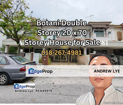 Bandar Seri Botani Double Storey House 20 x 70 For Sale , Perak, Ipoh