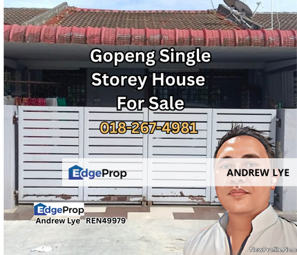 Gopeng Perak Single Storey House For Sale , Perak, Kampar