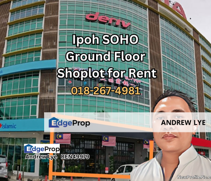 Ipoh SOHO Commercial Ground Floor Shoplot For Rent , Perak, Ipoh