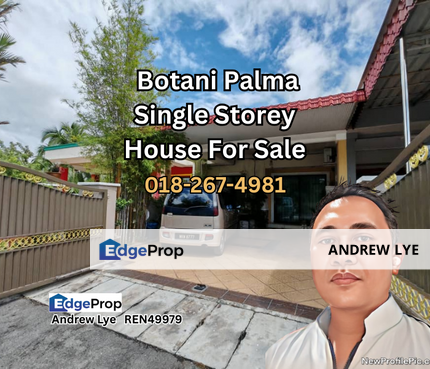 Botani Palma Single Storey House For Sale , Perak, Ipoh