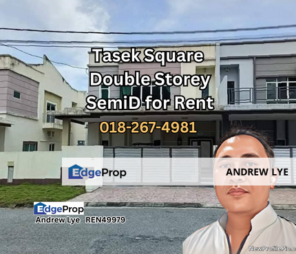 Tasek Square Double Storey Semi Detached For Rent, Perak, Ipoh