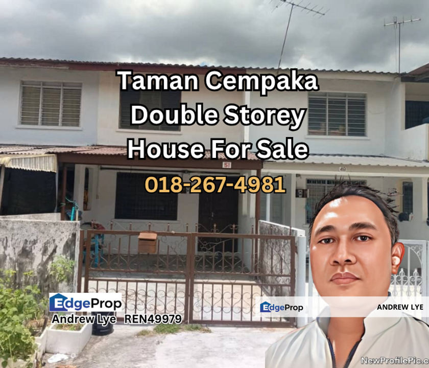 Taman Cempaka Double Storey House For Sale, Perak, Ipoh